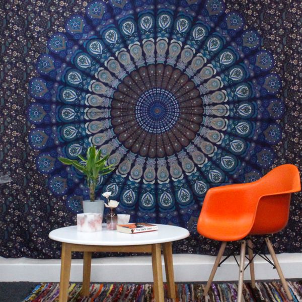 Bavlněný Přehoz na Postel (Malý) - Slon Mandala