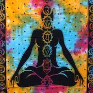 Bavlněný Přehoz na Postel (Malý) - Chakra Buddha