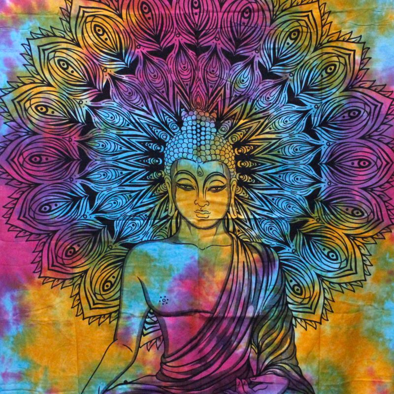Bavlněný Přehoz na Postel (Malý) - Buddha