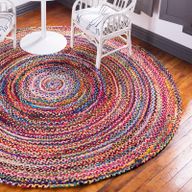 Kruhový Koberec z Juty a Recyklované Bavlny - 150 cm
