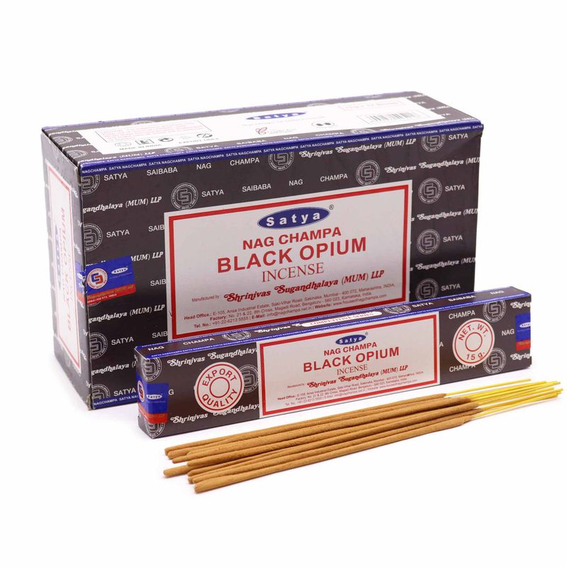 Vonné Tyčinky Satya - 15g - Černé Opium