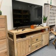 Velký TV Stůl - Recyklované Dřevo