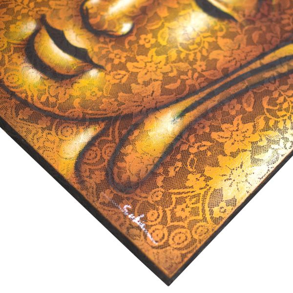 Obraz Buddhu - Detail Zlatého Brokátu