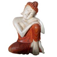 Ručně Vyřezávaná Socha Buddhy - Přemýšlející - 30cm