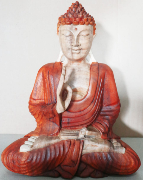 Ručně Vyřezávaná Socha Buddhy - Učící Přenos- 30cm