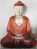 Ručně Vyřezávaná Socha Buddhy - Ruce Dolů - 40cm