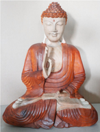Ručně Vyřezávaná Socha Buddhy - Učící Přenos- 30cm