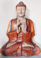 Ručně Vyřezávaná Socha Buddhy - Dvě Ruce - 60cm