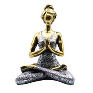 Yoga Lady Figurka -  Bronzová & Stříbrná 24cm