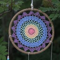 Lapač Snů - Velký - Barevný Elementální Kruh