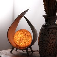 Přírodní Kokosová Lampa - Přírodní
