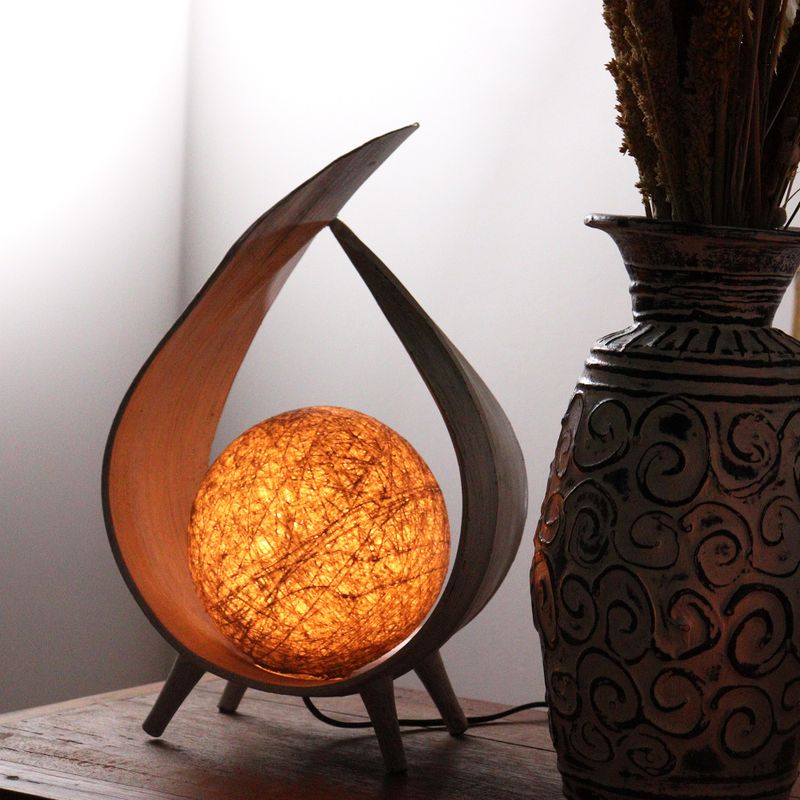 Přírodní Kokosová Lampa - Přírodní