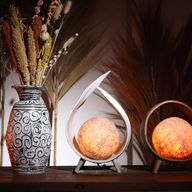Přírodní Kokosová Lampa - Bílá Vymývaná