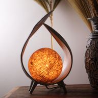 Přírodní Kokosová Lampa - Bílá Vymývaná