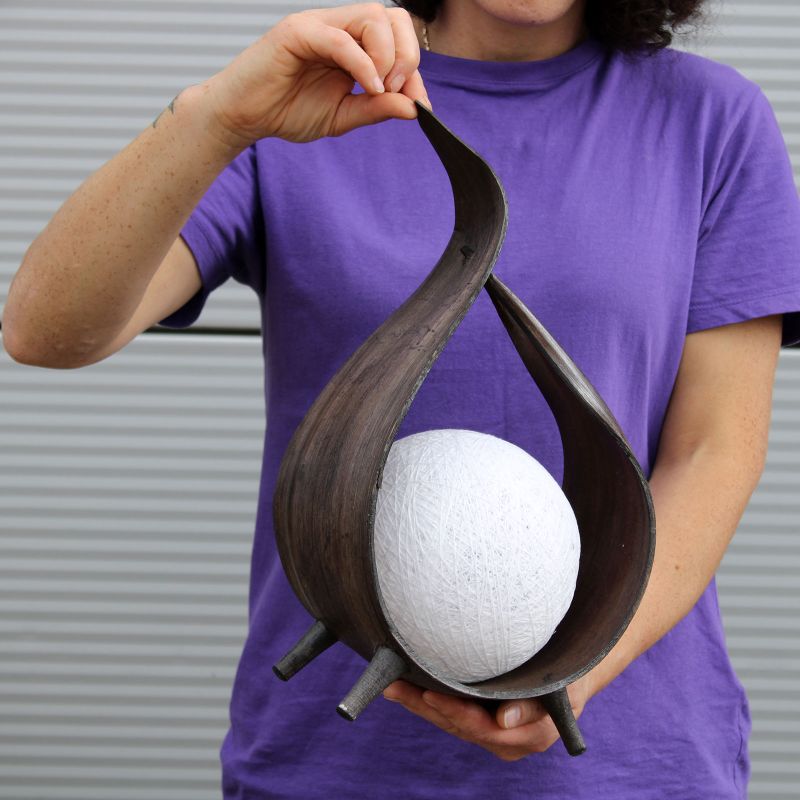 Přírodní Kokosová Lampa - Čokoládová
