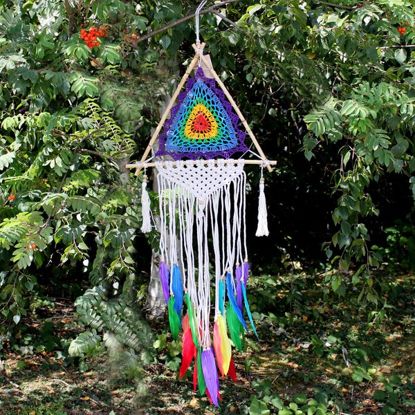Lapač Snů Bali - Malá Barevná Pyramida