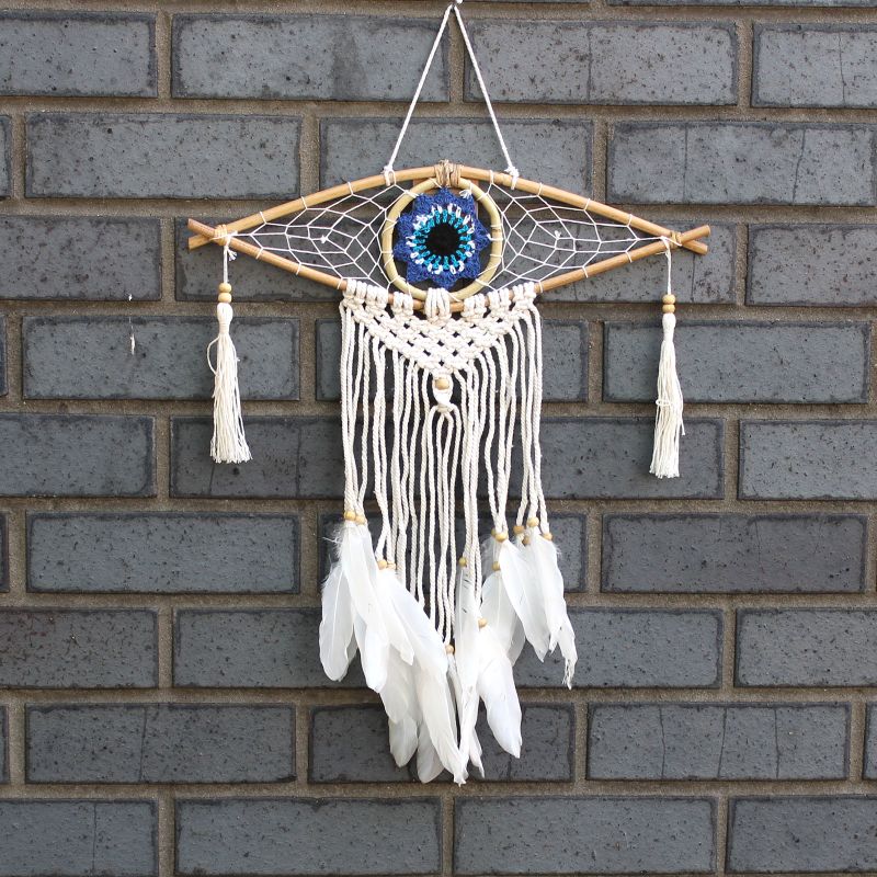 Ochranný Lapač Snů - Malý - Macramé Oko - Různé Barvy