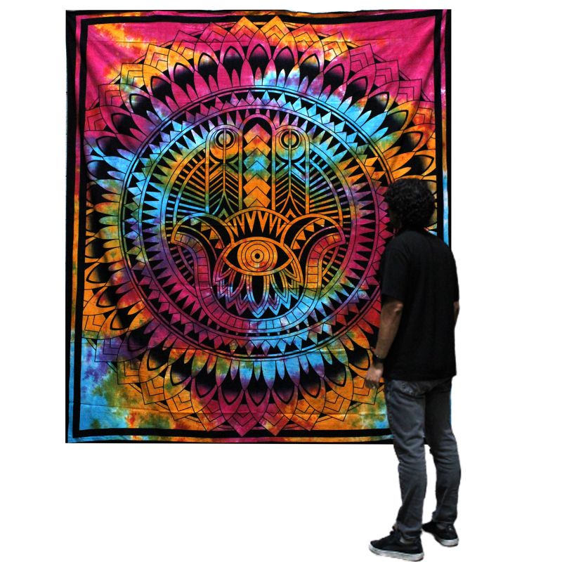 Bavlněný Přehoz na Postel (Velký) - Hamsa