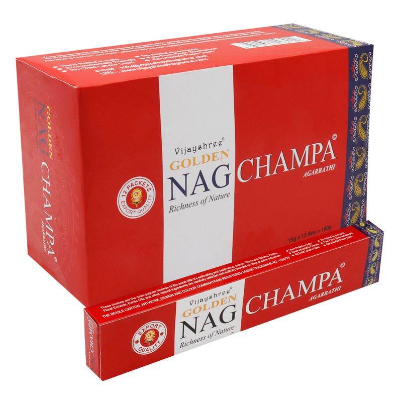 15g Vonné Tyčinky Zlaté Nag - Champa
