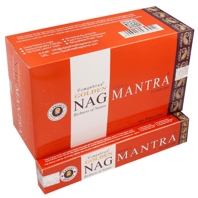 15g Vonné Tyčinky Zlaté Nag - Mantra