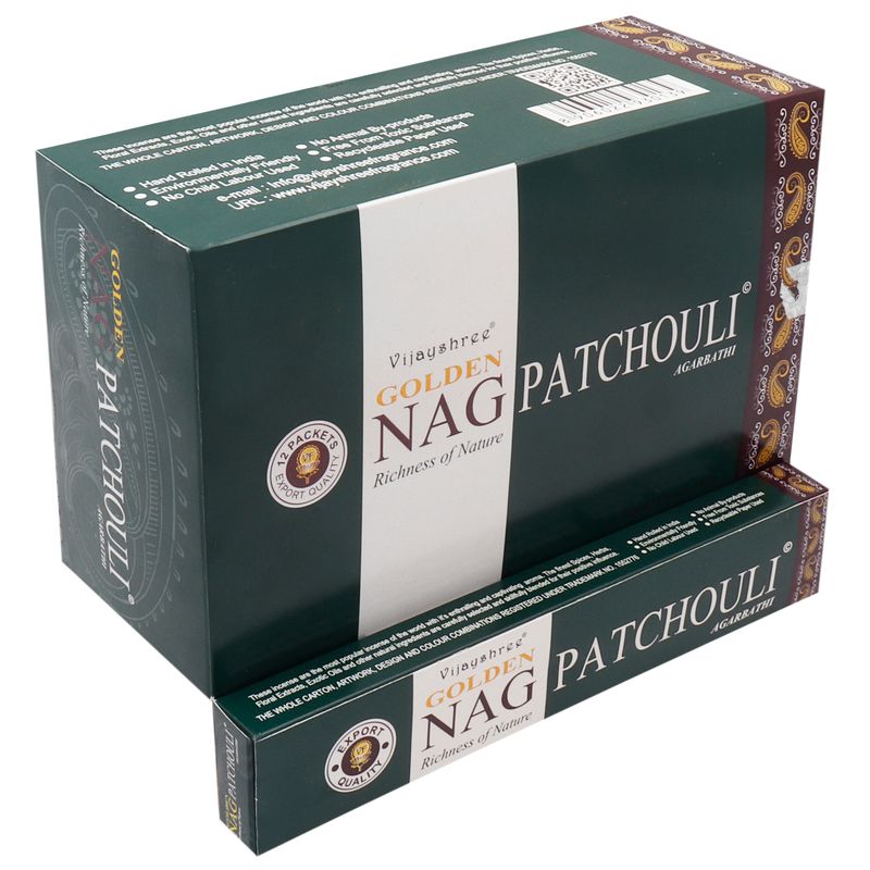 15g Vonné Tyčinky Zlaté Nag - Patchouli