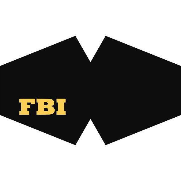 Znovu-Použitelná Maska na Tvář (Rouško) - FBI (pro dospělé)