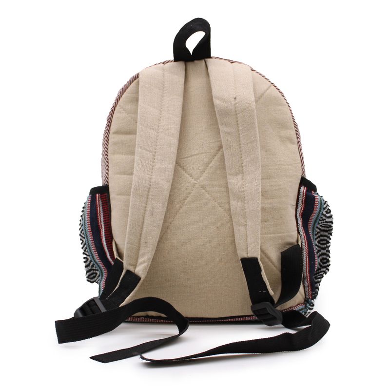 Malý Konopný Batoh - Zig Zag Zip Styl