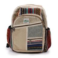 Malý Konopný Batoh - Zig Zag Zip Styl