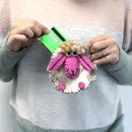 Přírodní Plstěné Kapsy na Zip (různé) - Šťastná Ovečka