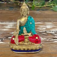 Mosazná Soška Buddhy - Amitabha - 9.5 cm