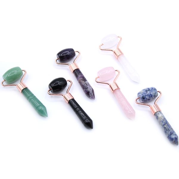 Mini Váleček na Tvář ze Vzácných Kamenů - Čistý Křišťál