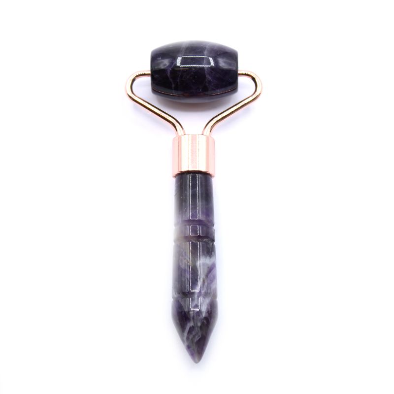 Mini Váleček na Tvář ze Vzácných Kamenů - Amethyst