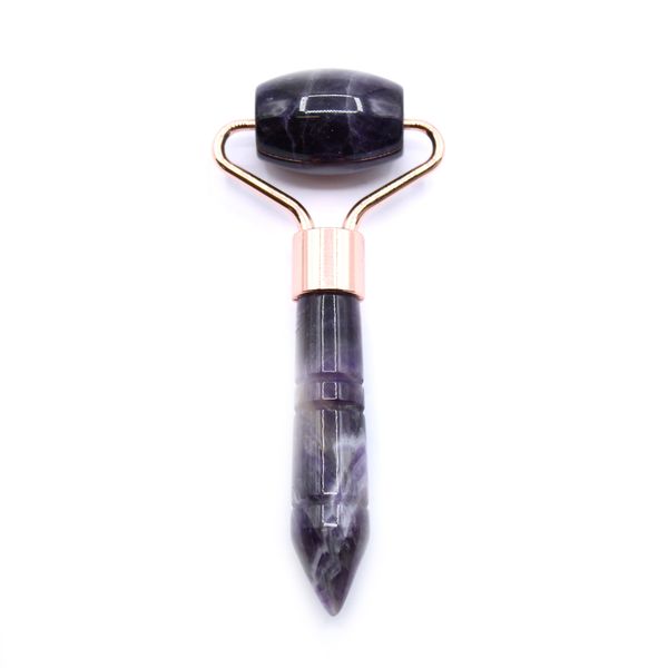 Mini Váleček na Tvář ze Vzácných Kamenů - Amethyst