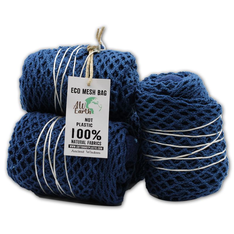 Taška z Čisté Bavlny - Síťová - Denim