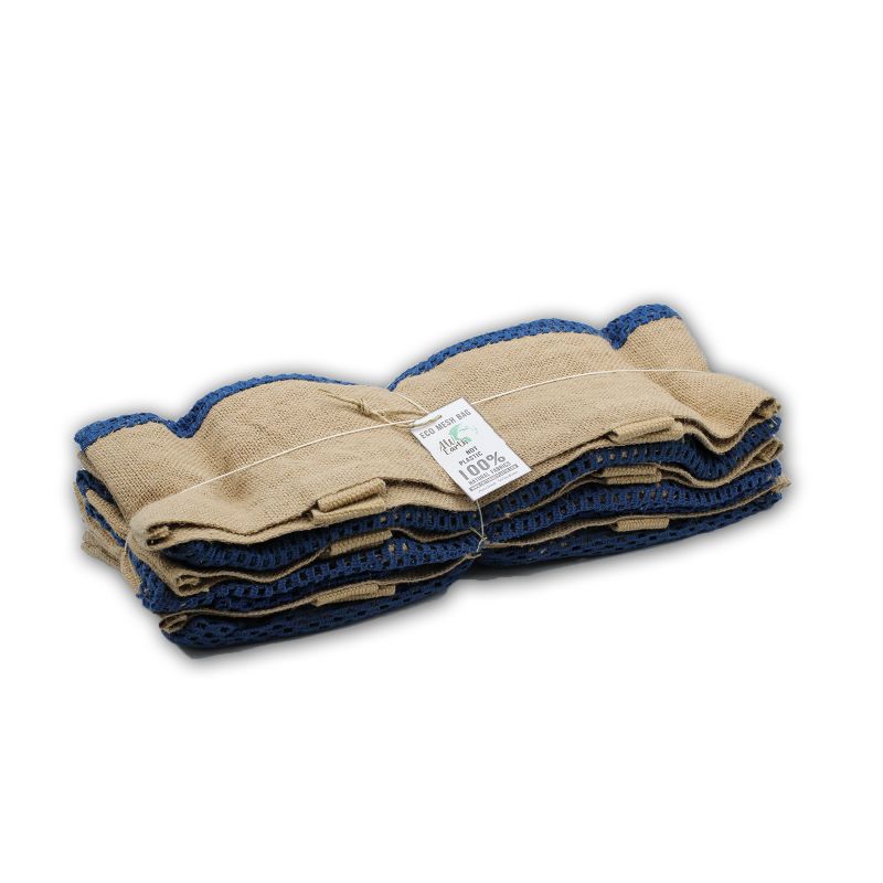 Taška z Přírodní Měkké Juty a Bavlny - Denim