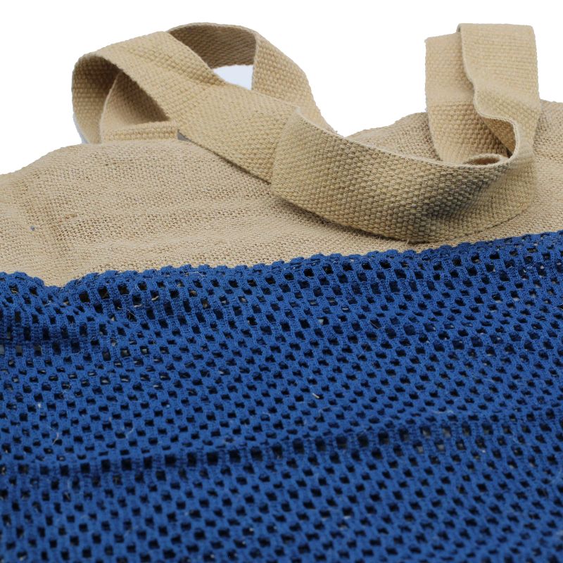 Taška z Přírodní Měkké Juty a Bavlny - Denim