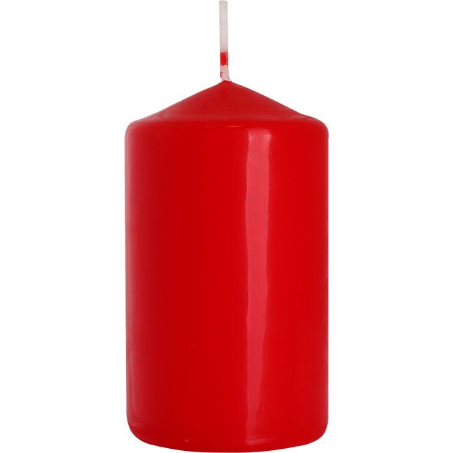 Sloupová Svíčka 60x100mm - Červená
