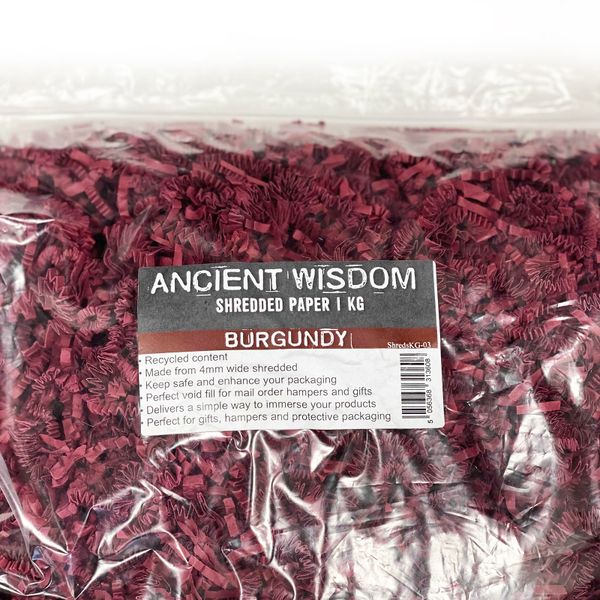 ZigZag DeLux Skartovaná Papírová Střiž - Burgundy (1KG)
