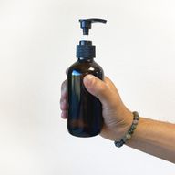 250ml Jantarová Láhev s Pumpou