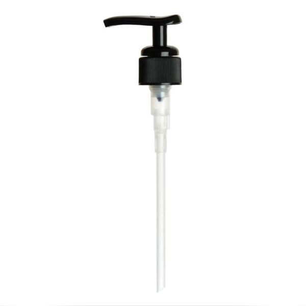 Pumpičkový Uzávěr pro Jantarovou Bostonskou Lahev 500ml (230ml & 500ml) - Černý Plastový 28-410mm
