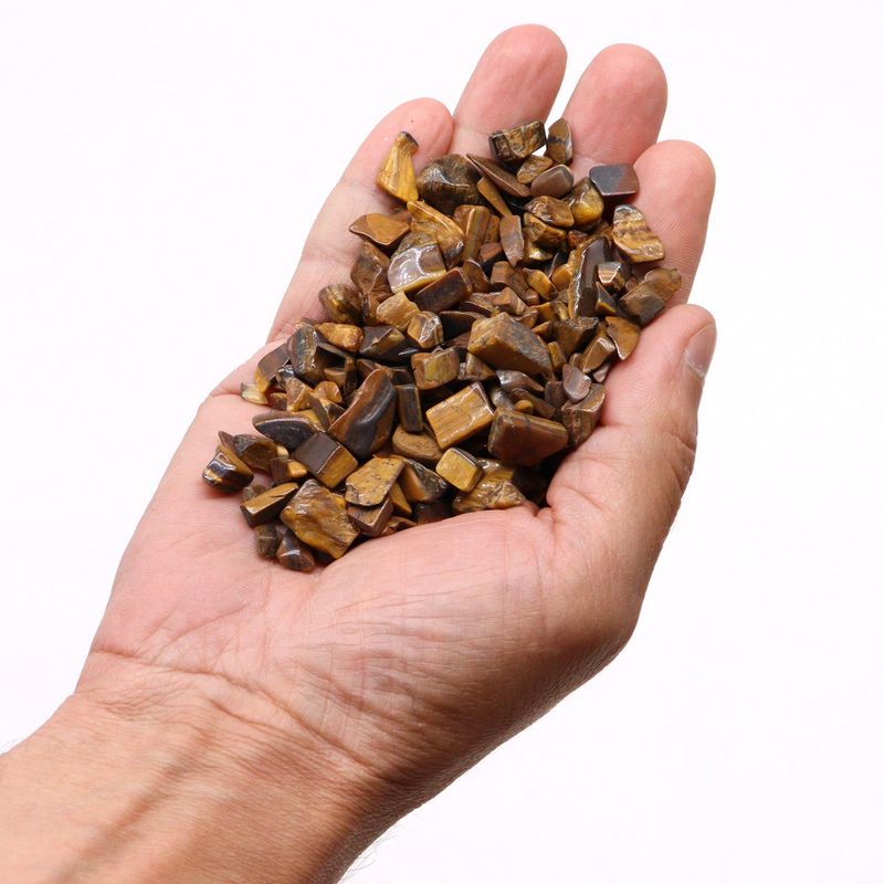 1KG Balení Kousků Drahých Kamenů - Tygří Oko