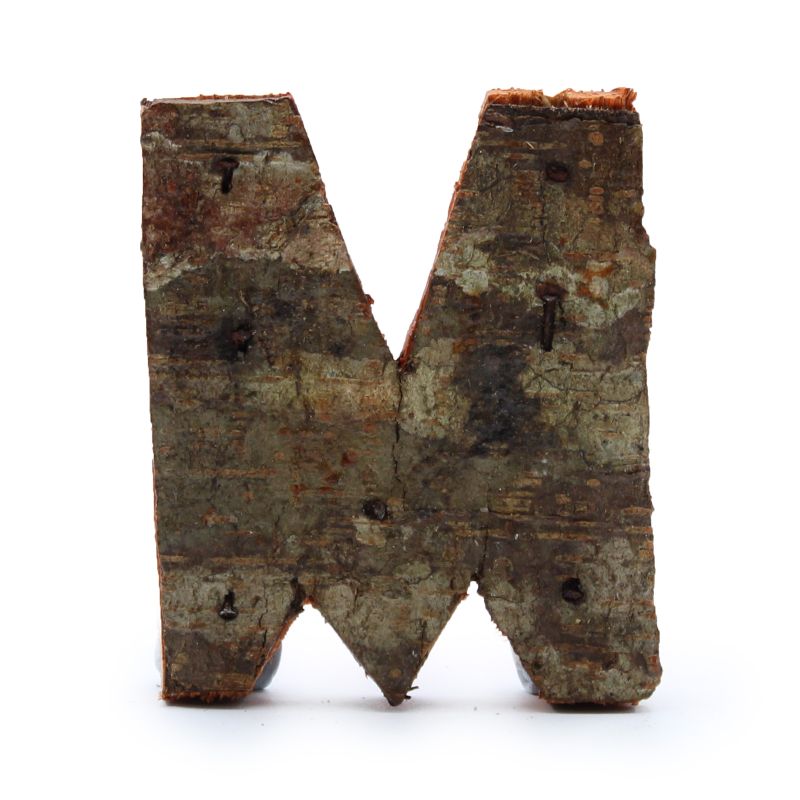 Písmeno - Rustikální Kůra - M  - 7cm