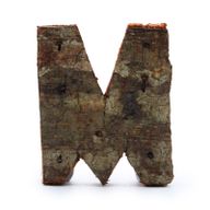 Písmeno - Rustikální Kůra - M  - 7cm