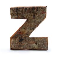 Písmeno - Rustikální Kůra - Z  - 7cm