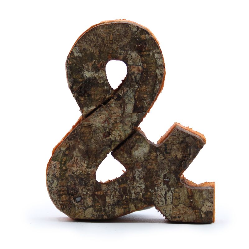 Znak - Rustikální Kůra - &  - 7cm