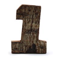 Číslo - Rustikální Kůra - 1  - 7cm