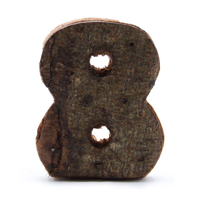 Číslo - Rustikální Kůra - 8  - 7cm