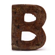 Písmeno - Rustikální Kůra - B  - 7cm