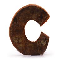 Písmeno - Rustikální Kůra - C  - 7cm