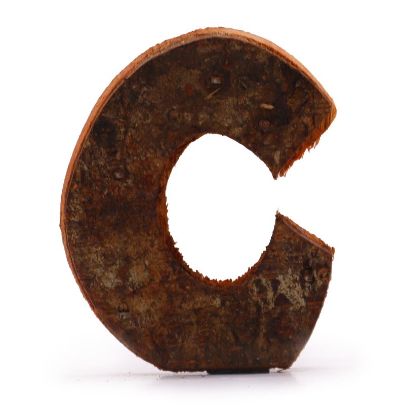 Písmeno - Rustikální Kůra - C  - 7cm